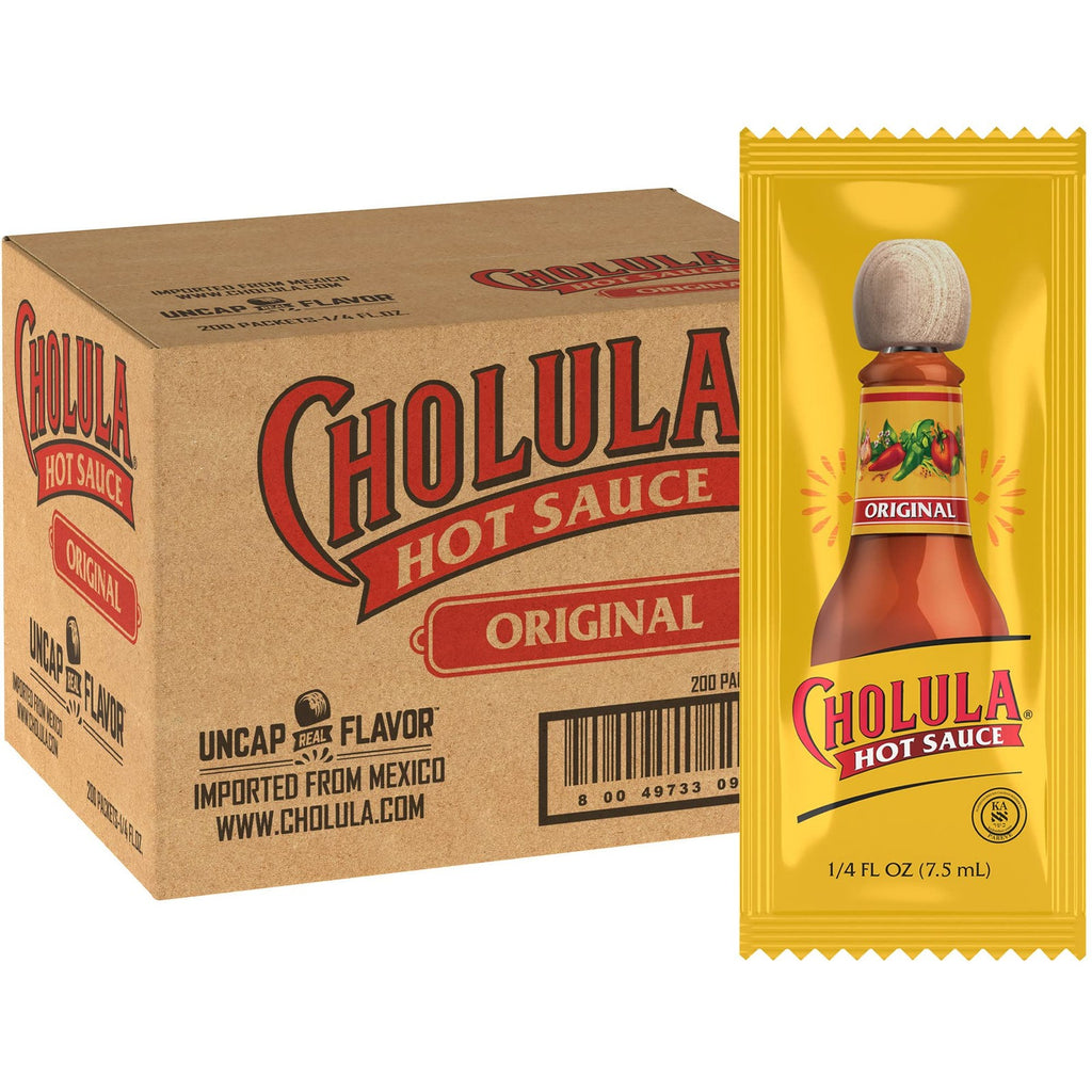 Cholula Original Hot Sauce Packets, 200 Count - One 200 Count Individu