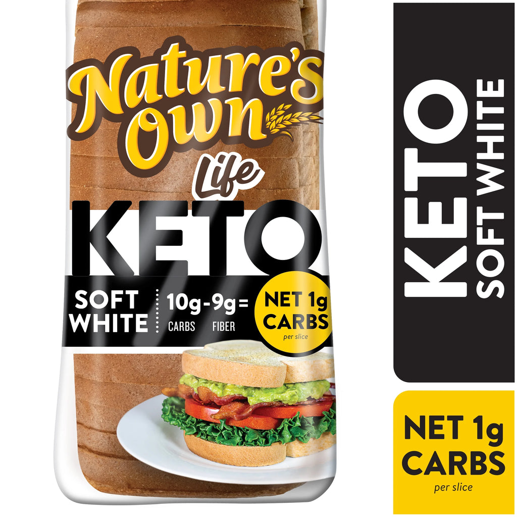 Life Keto Soft White Bread, Net 1 Carb Sliced White Keto Bread, 16 Oz