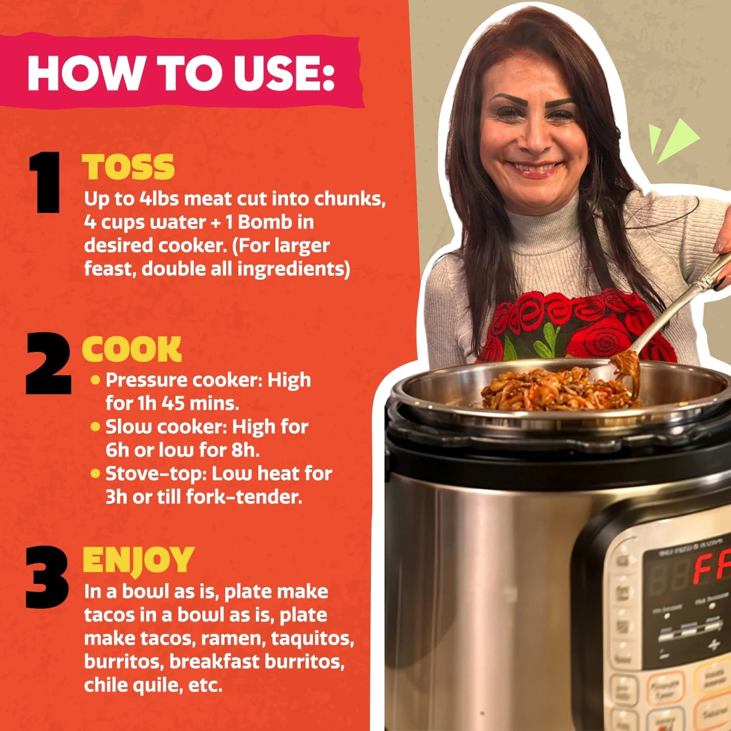 Variety Pack – Pozole, Tinga & Birria Bomb Seasonings – Authentic Mexican Spice Mix for Tacos, Tortas, Nachos & Pozole Soup – Made with Real Chiles, Herbs & Spices for Quick, Flavorful Meals