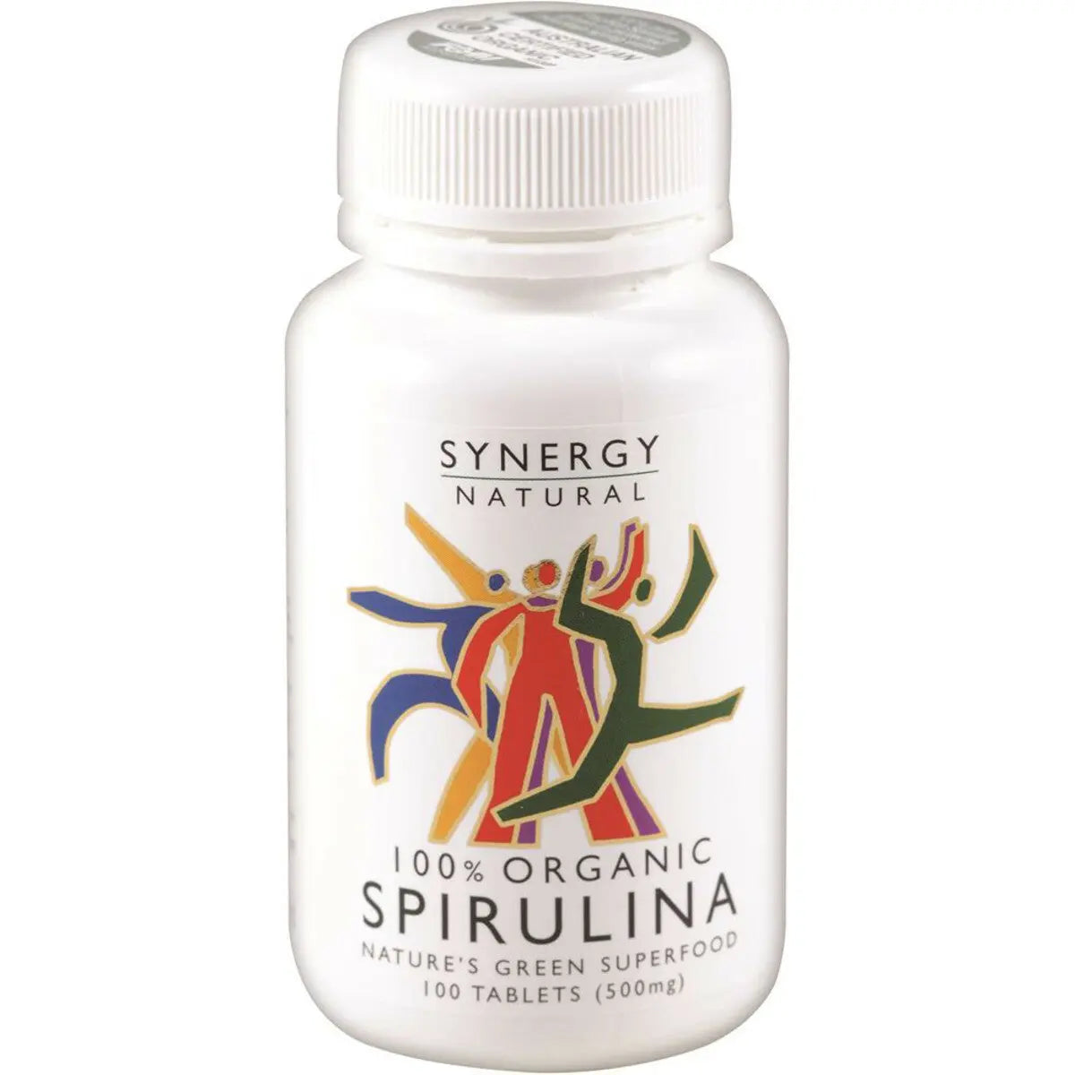 New Synergy Natural Organic Spirulina 500Mg 100 Tablets 100% Organic Superfood