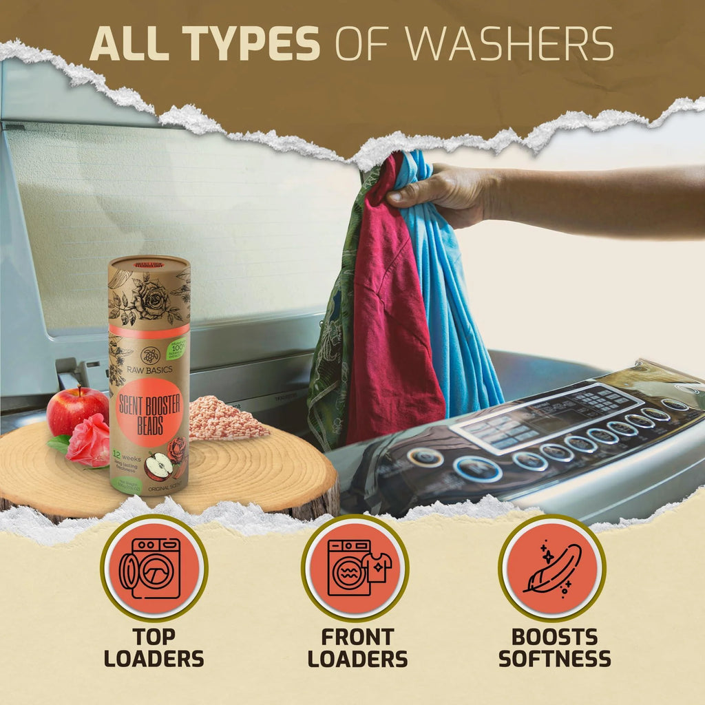Laundry Scent Boosters Original Aroma Washer Beads and Deodorizer Supplies Fragrance Essentials for All Fabric Scented Bulk Odor Eliminator and Clothes Refresher Long Lasting Smell Remover