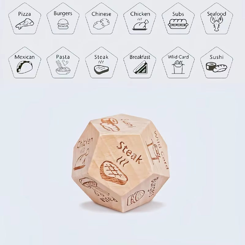 Dice for Her Him Couples Gift Ideas Food Decision Dice Games Christmas Birthday Valentines Day Gifts for Wife Husband