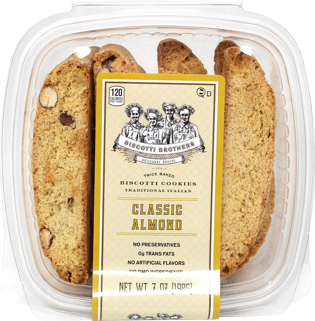 7 Oz Almond Biscotti, 12 Ct/Case, Non-Gmo and Kosher Certified, No Preservatives