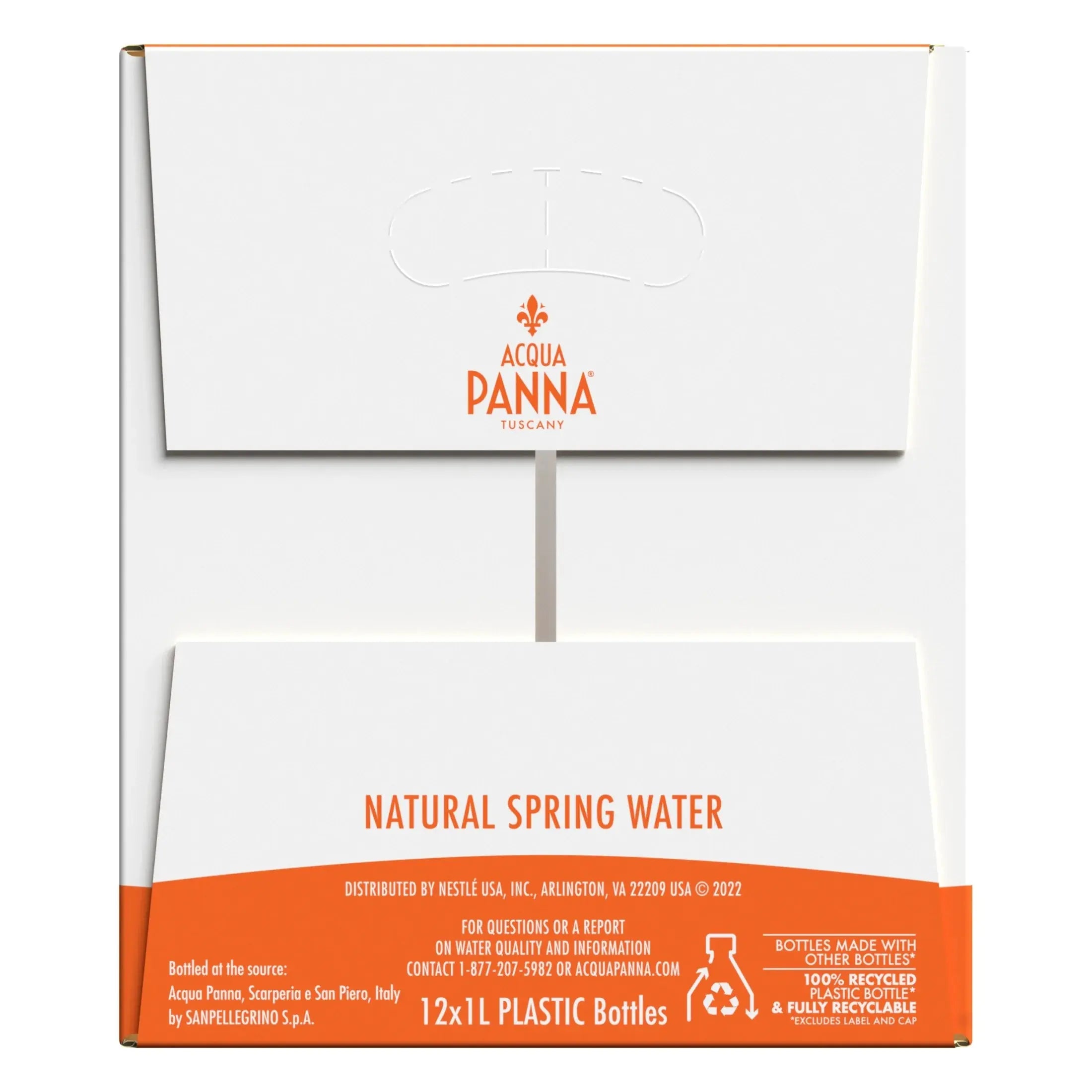 Natural Spring Water, 405.6 Fl Oz, 12 Plastic Water Bottles