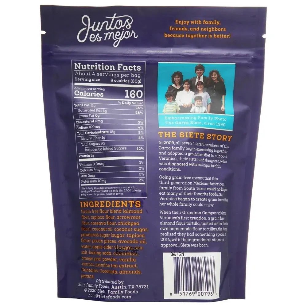 (2 Pack)  Family Foods Grain Free Mexican Wedding Cookies, 4.5 Oz