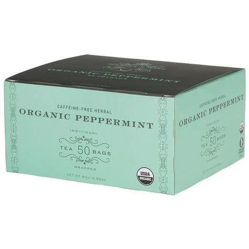 , Organic Peppermint Herbal Tea Bags, Caffeine Free, 1.76 Oz, 50 Count