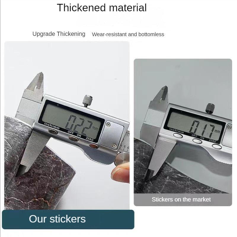 Extra Thick Vinyl Self-Adhesive Wallpaper, Waterproof and Oil Proof, Removable Peel and Stick Wall Stickers for Bathroom and Kitchen, Brick Stone Wood Pattern, Random Matc Chef's Market