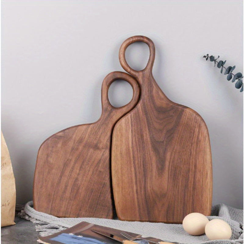 Set of 2 Walnut Wood Cutting Boards - Premium Handcrafted Kitchen Chopping Boards for Food Prep, Eco-Friendly, Food-Safe Log Material, Ideal for Couples & Home Chefs Chef's Market
