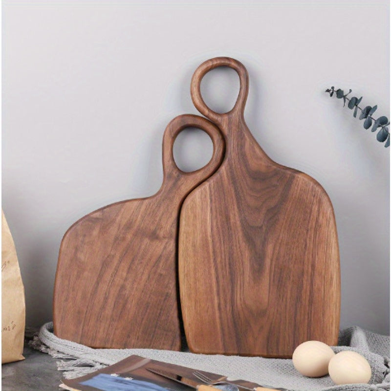 Set of 2 Walnut Wood Cutting Boards - Premium Handcrafted Kitchen Chopping Boards for Food Prep, Eco-Friendly, Food-Safe Log Material, Ideal for Couples & Home Chefs Chef's Market
