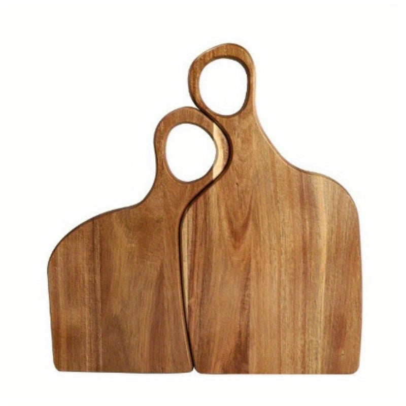 Set of 2 Walnut Wood Cutting Boards - Premium Handcrafted Kitchen Chopping Boards for Food Prep, Eco-Friendly, Food-Safe Log Material, Ideal for Couples & Home Chefs Chef's Market