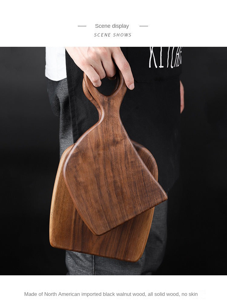 Set of 2 Walnut Wood Cutting Boards - Premium Handcrafted Kitchen Chopping Boards for Food Prep, Eco-Friendly, Food-Safe Log Material, Ideal for Couples & Home Chefs Chef's Market