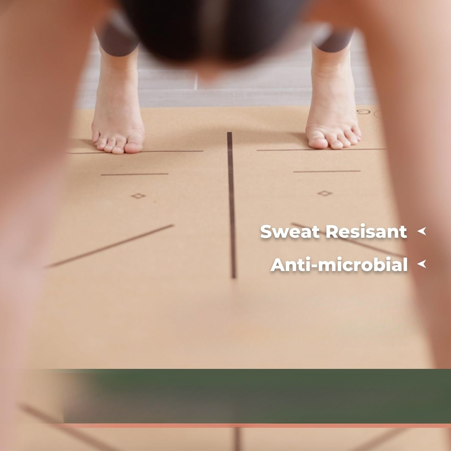 Premium Yoga Cork Mat | 5mm Thick Natural Tree Rubber Base and Bigger Mat for Extra Support, Alignment lines for Guidance | Non-Slip, Natural & Eco-friendly, Your Ultimate Eco-Friendly Yoga Companion Chef's Market