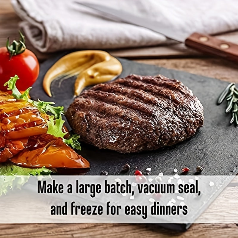 [Adjustable Burger Press] YUMIPLUS Adjustable Burger Press Machine - 1pc Portable Manual Meat Masher with 3 Interchangeable Heads, Durable Aluminum Kitchen Tool for Thick Burgers, Ergonomic Handles, Home & Outdoor Use, Userfr Chef's Market