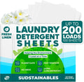 Laundry Detergent Sheets (200 Loads) – Eco-Friendly, Zero Waste, Plastic-Free La