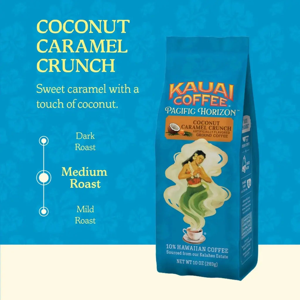 ® Coconut Caramel Crunch Medium Roast Arabica, Ground Coffee, Bag 10 Oz