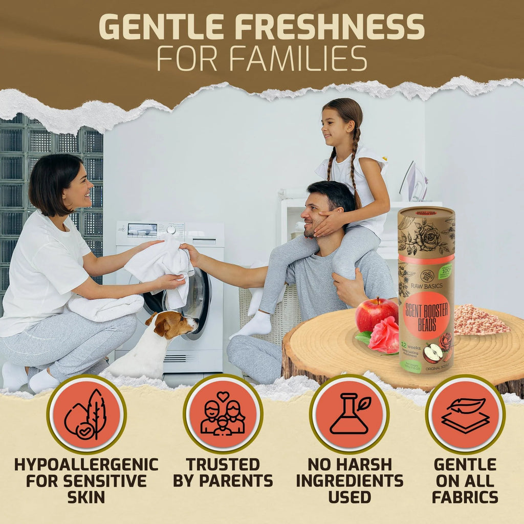 Laundry Scent Boosters Original Aroma Washer Beads and Deodorizer Supplies Fragrance Essentials for All Fabric Scented Bulk Odor Eliminator and Clothes Refresher Long Lasting Smell Remover