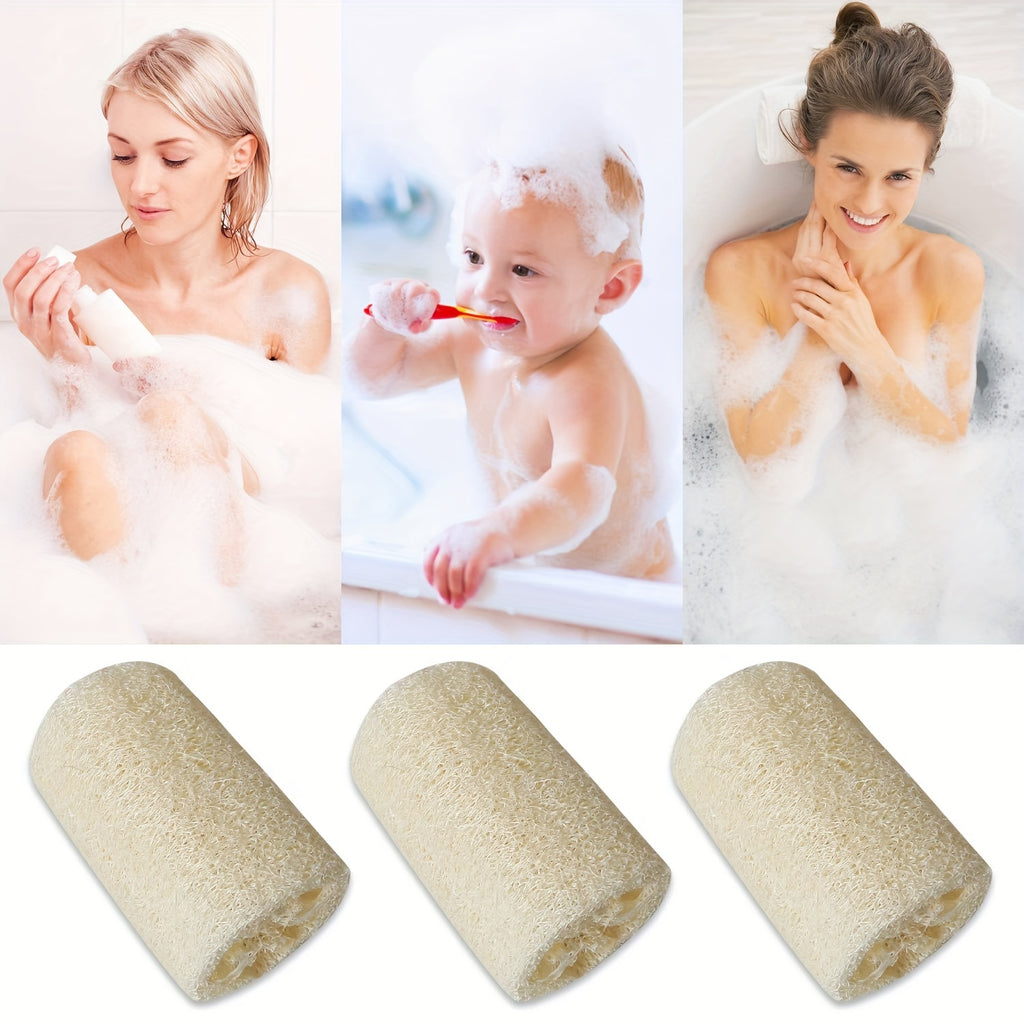 Natural Loofah Sponges Organic Luffa Bath Shower Sponge Exfoliating Body Back Scrubber for Men Women Adults SPA Beauty Bathing Daily Care Chef's Market