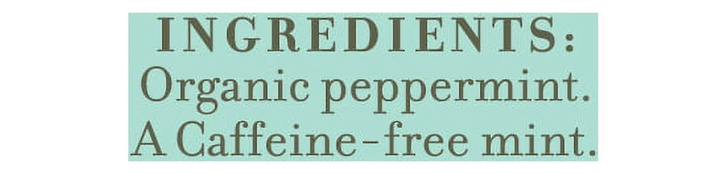 , Organic Peppermint Herbal Tea Bags, Caffeine Free, 1.76 Oz, 50 Count