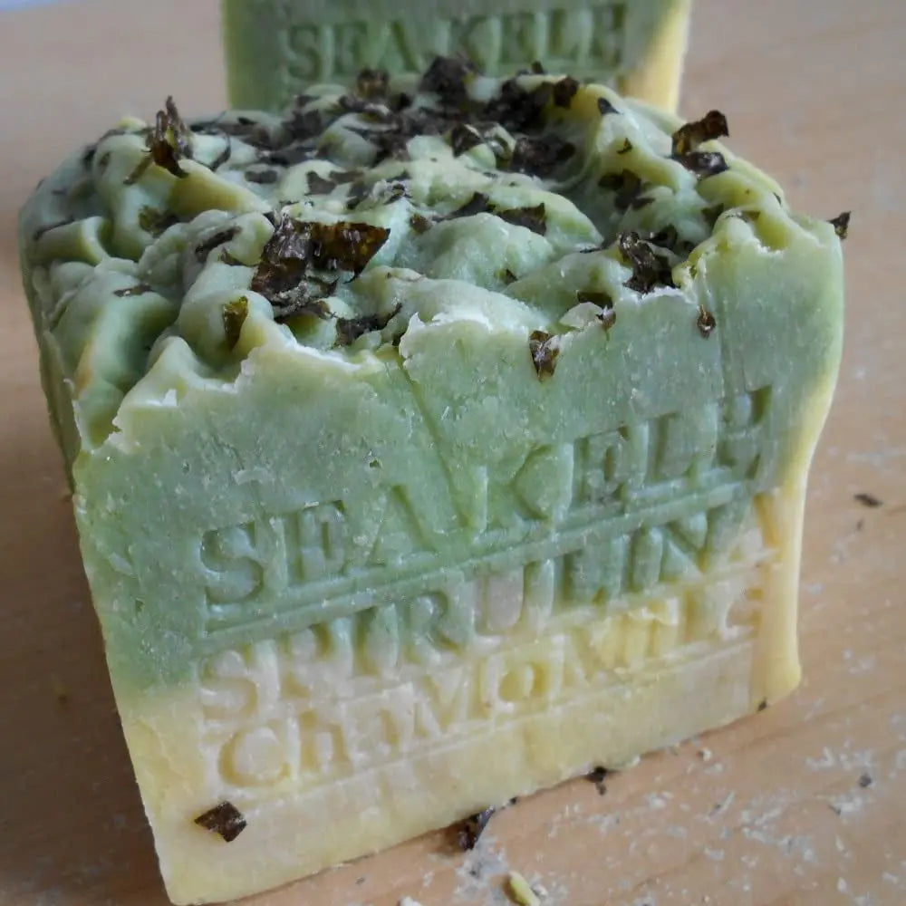 - Aged Sea Kelp Moss Organic Soap with Chamomile Herb 14 Oz.