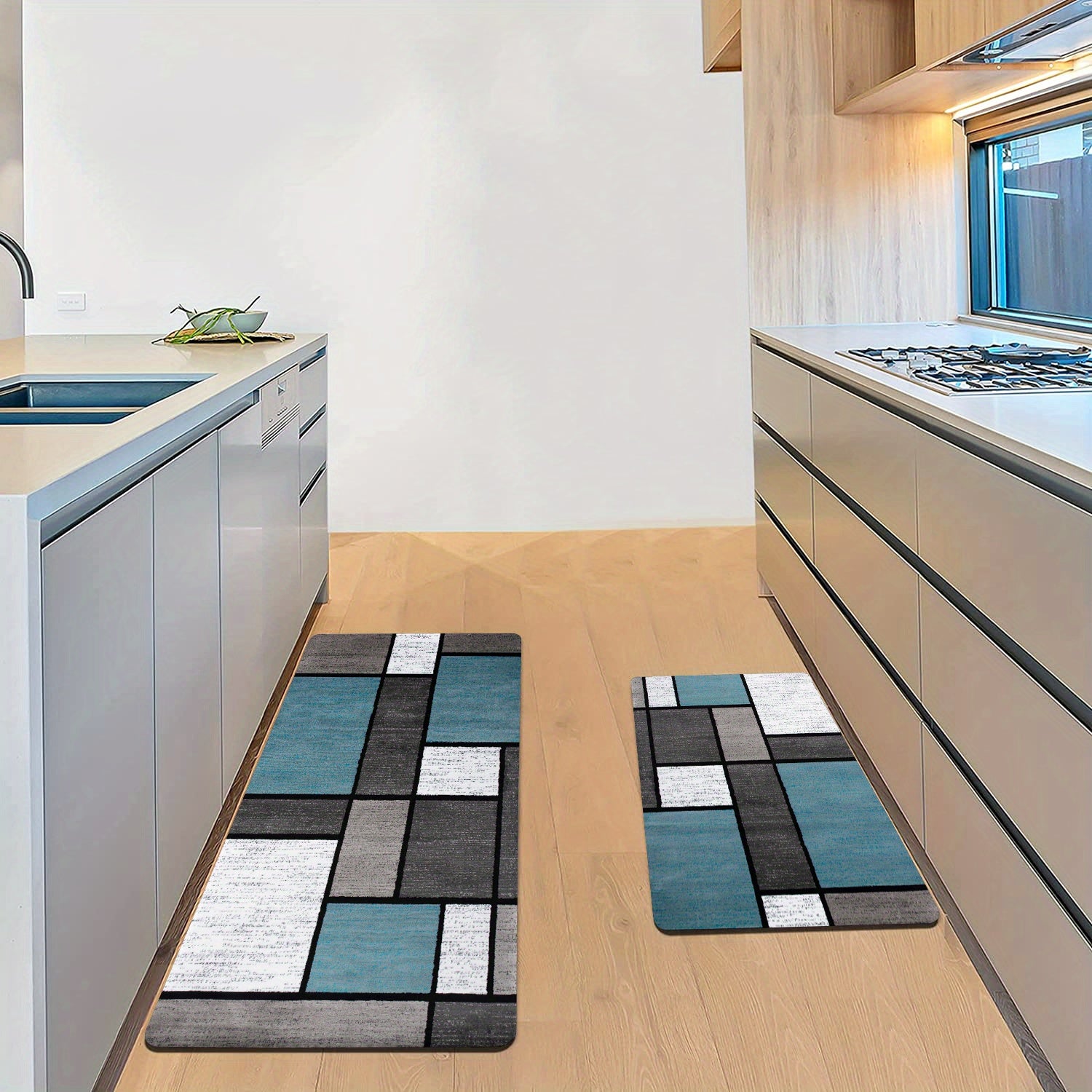 1pc Soft Thickened Kitchen Floor Mat, Non-slip Oil-proof Floor Mat, Waterproof Runner Rug, Dirt-resistant Floor Carpet, Machine Washable, Entrance Doormat, Kitchen Living Room Laundry Bathroom Water-absorbing Floor Mat, Room Chef's Market