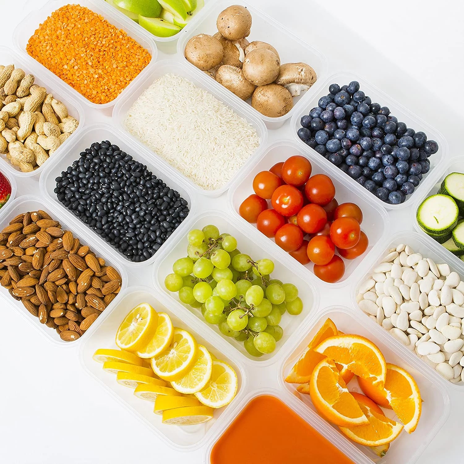 10 Pack Meal Prep Containers - 10 Pack of 25 Oz 100% Bpa-Free Plastic Food Storage Containers with Lids - Reusable Plastic Containers with Lids - Dishwasher Safe Lunch Containers