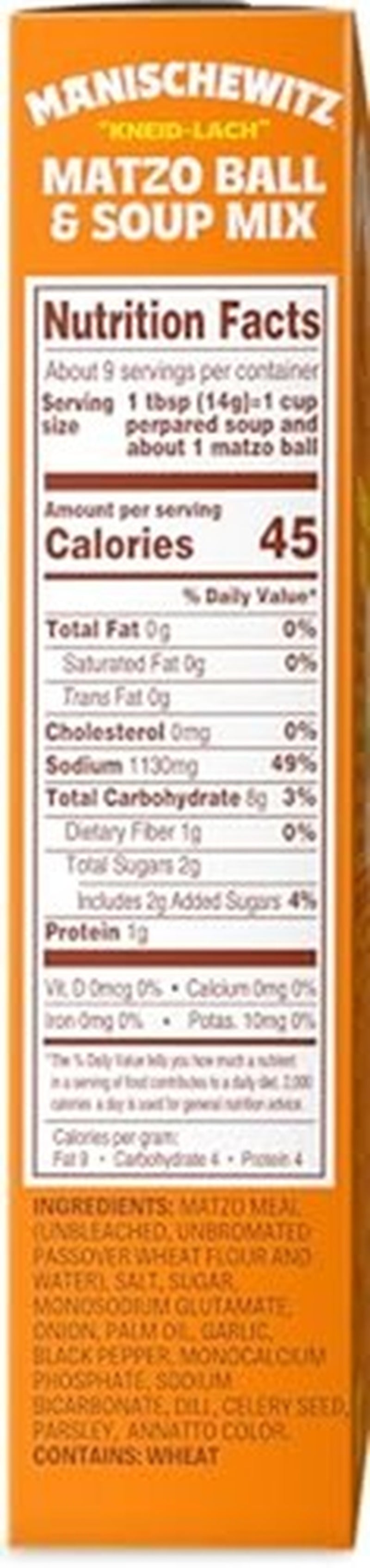 Manischewitz Matzo Ball and Soup Mix, 4.5Oz (6 Pack) | Easy Prep | Kosher For