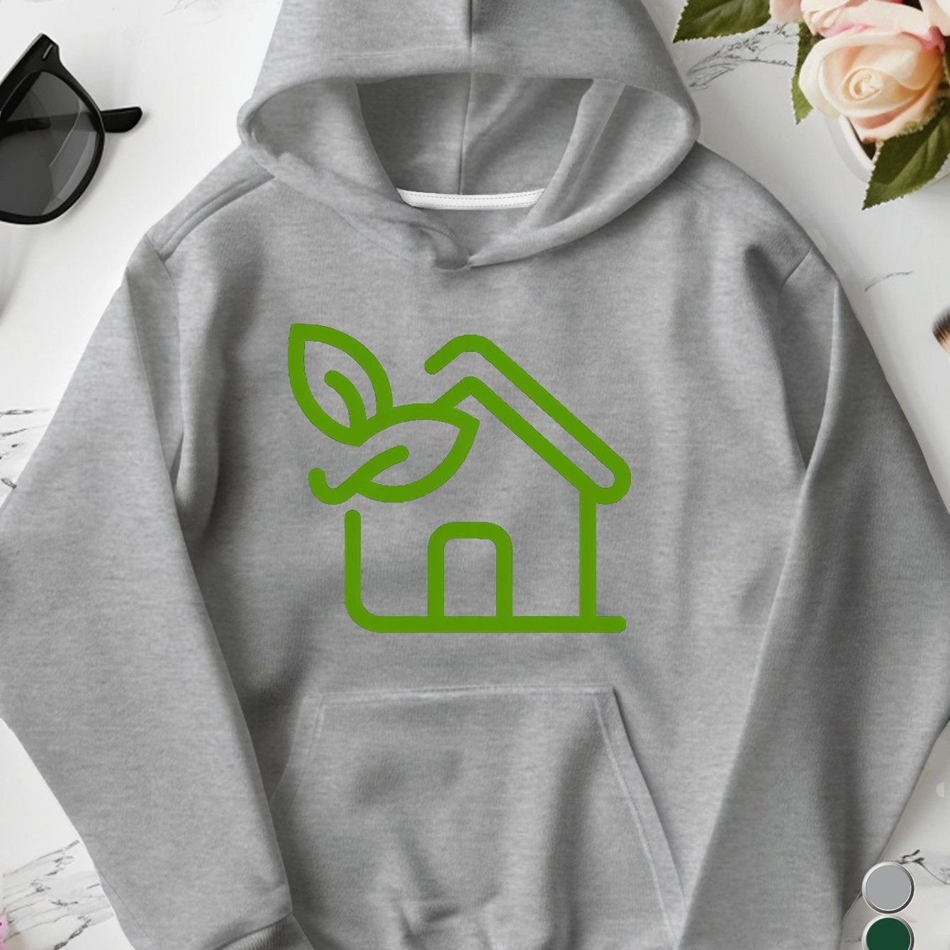 leaf eco friendly green house women's plus size hoodies Chef's Market