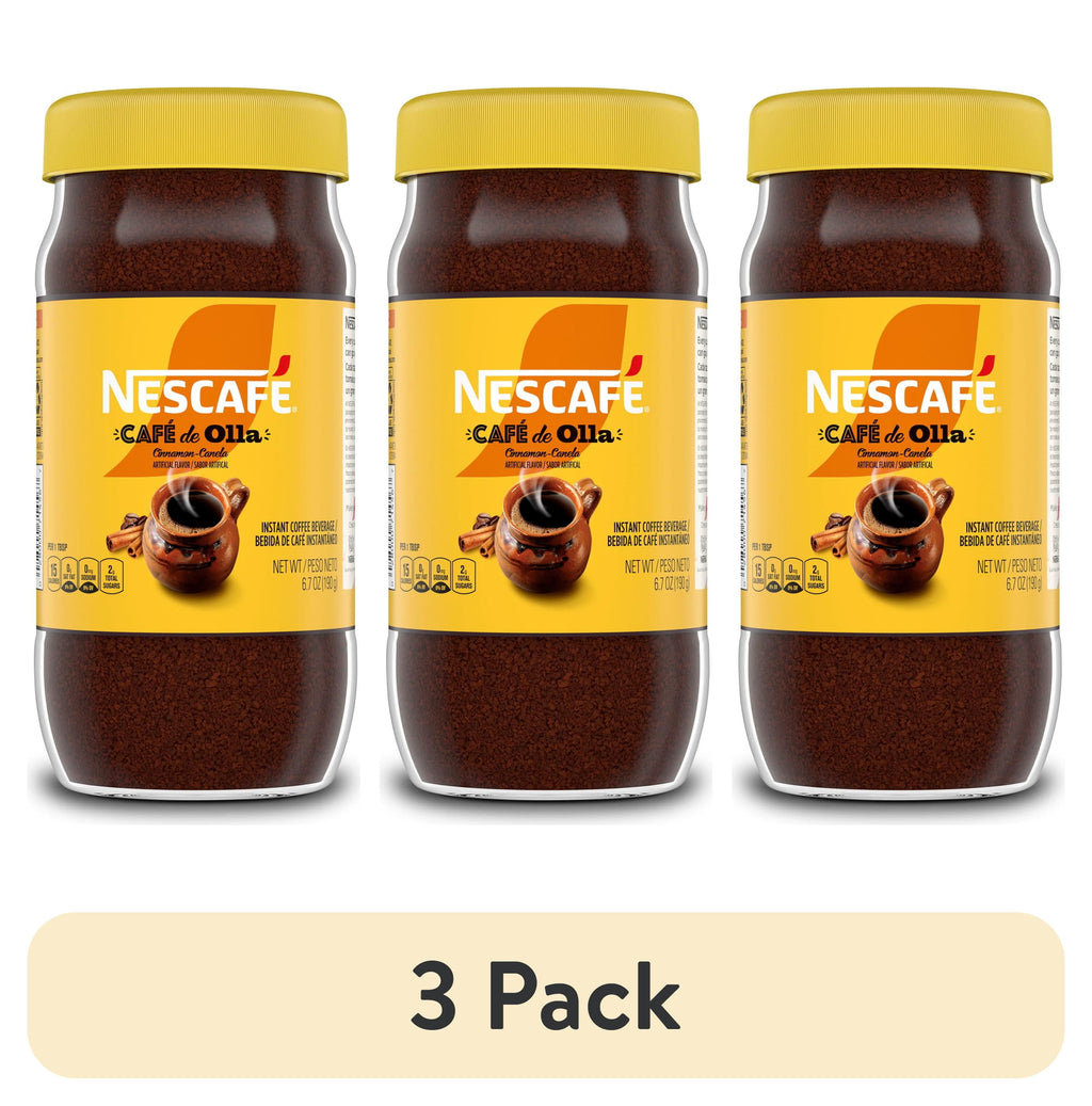 (3 Pack)  Café De Olla, Cinnamon Flavored Instant Coffee, 6.7 Oz, 1 Jar