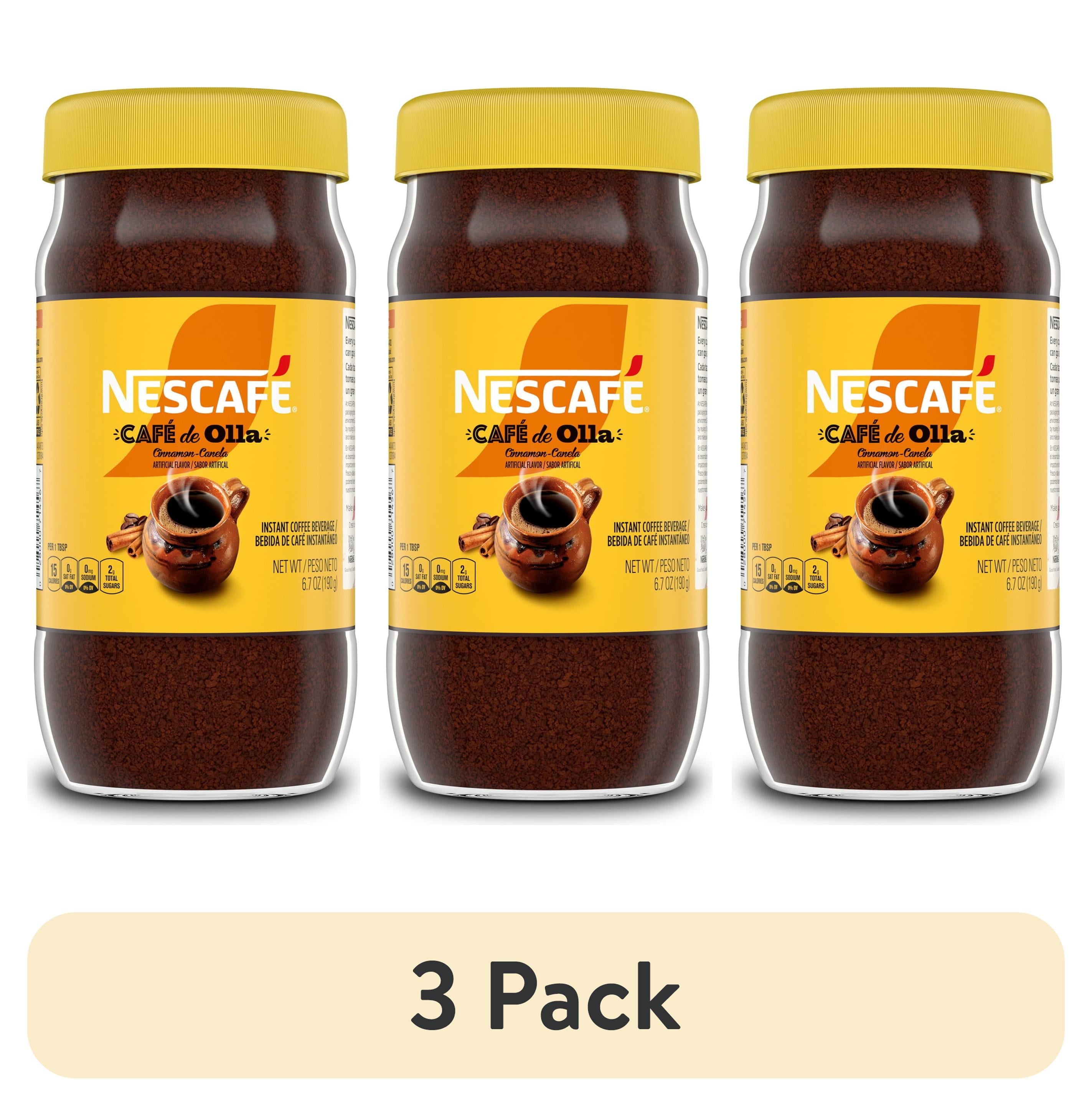 (3 Pack)  Café De Olla, Cinnamon Flavored Instant Coffee, 6.7 Oz, 1 Jar