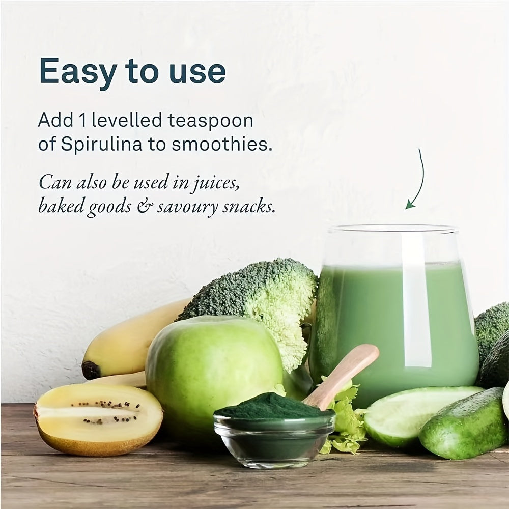 Organic Spirulina Powder, 16 Oz/green Superfood, Spirulina Powder Extract, Without Additives, Added To Milkshakes, Milkshakes, Salads, Oats, Yogurt, Muffins, Desserts, And More. Chef's Market