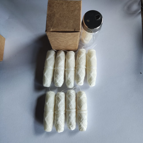 10PCS Ultra-clear Mint Corn Starch Floss Bamboo Charcoal Floss (with 1 Zero Waste Glass Bottle) 10PCS Corn Starch Floss Bamboo Charcoal Floss Replacement, Effectively Removes Plaque, Protects Teeth and Gums, Anti-tear, Thorou Chef's Market