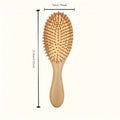 1pc Healthy Hair Brush - Professional Wooden Comb For Massage And Scalp Care - Bamboo Hair Brush Chef's Market