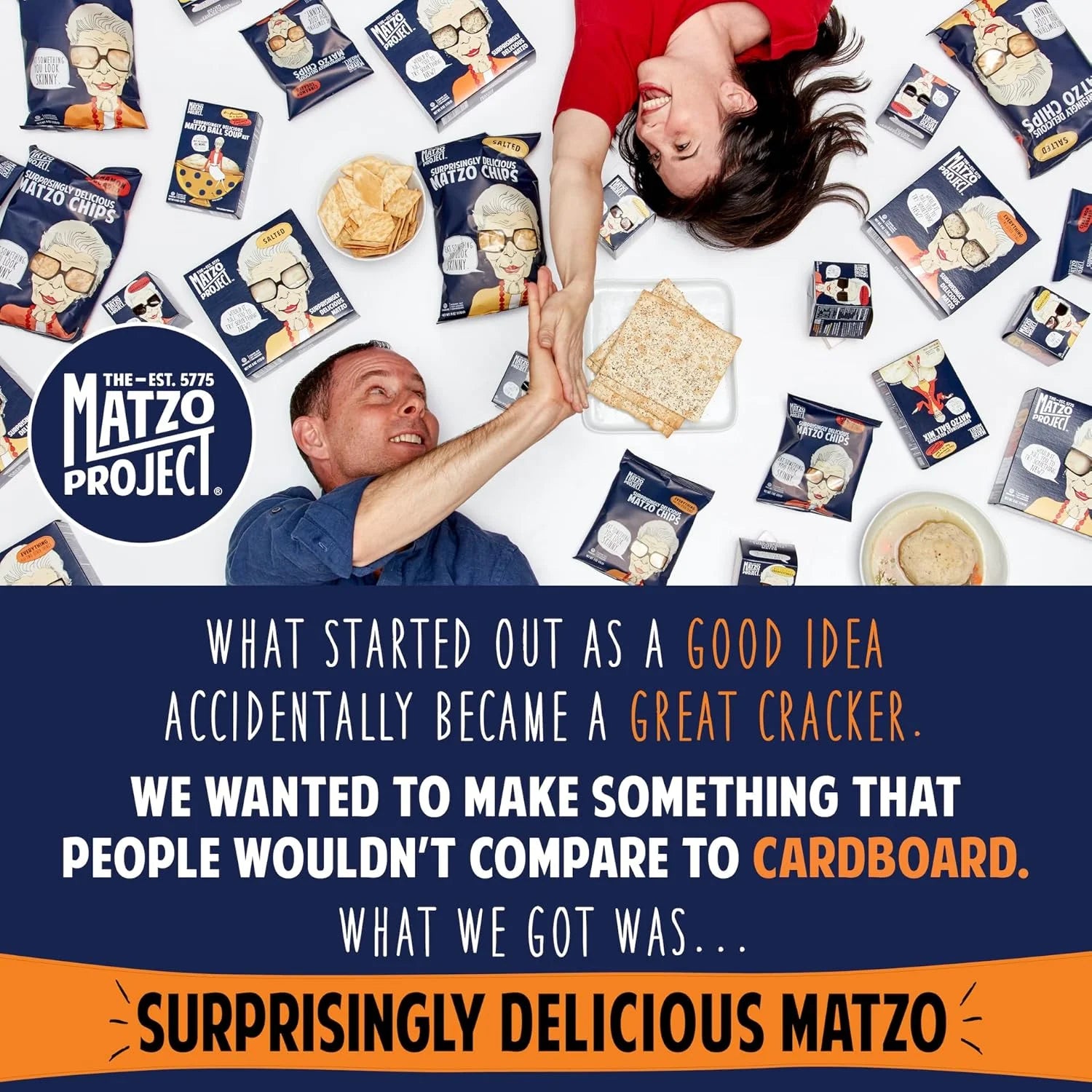 Matzo Chips, Cinnamon Sugared, Kosher (Not Kosher for Passover), Vegan, Nut-Free, Nothing Artificial (1 Oz, 24 Snack Bags)