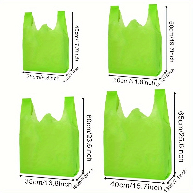 12-Pack Reusable Non-Woven Tote Bags, 4 Assorted Sizes, Eco-Friendly Grocery Shopping Bags, Multipurpose Storage & Gift Bags for Halloween, Christmas, Party Supplies - Suitable for Ages 14+ Chef's Market