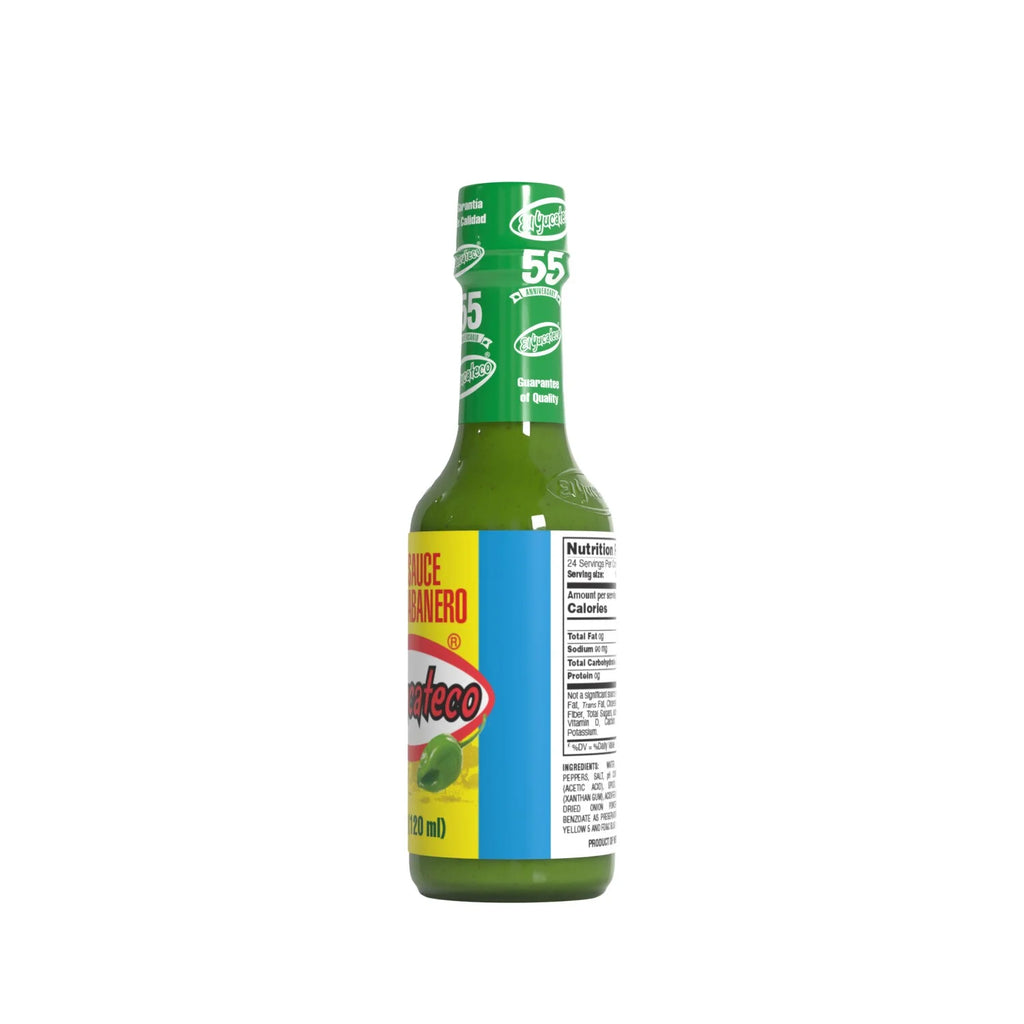 (12 Pack)  Green Habanero Hot Sauce, 4 Fl Oz