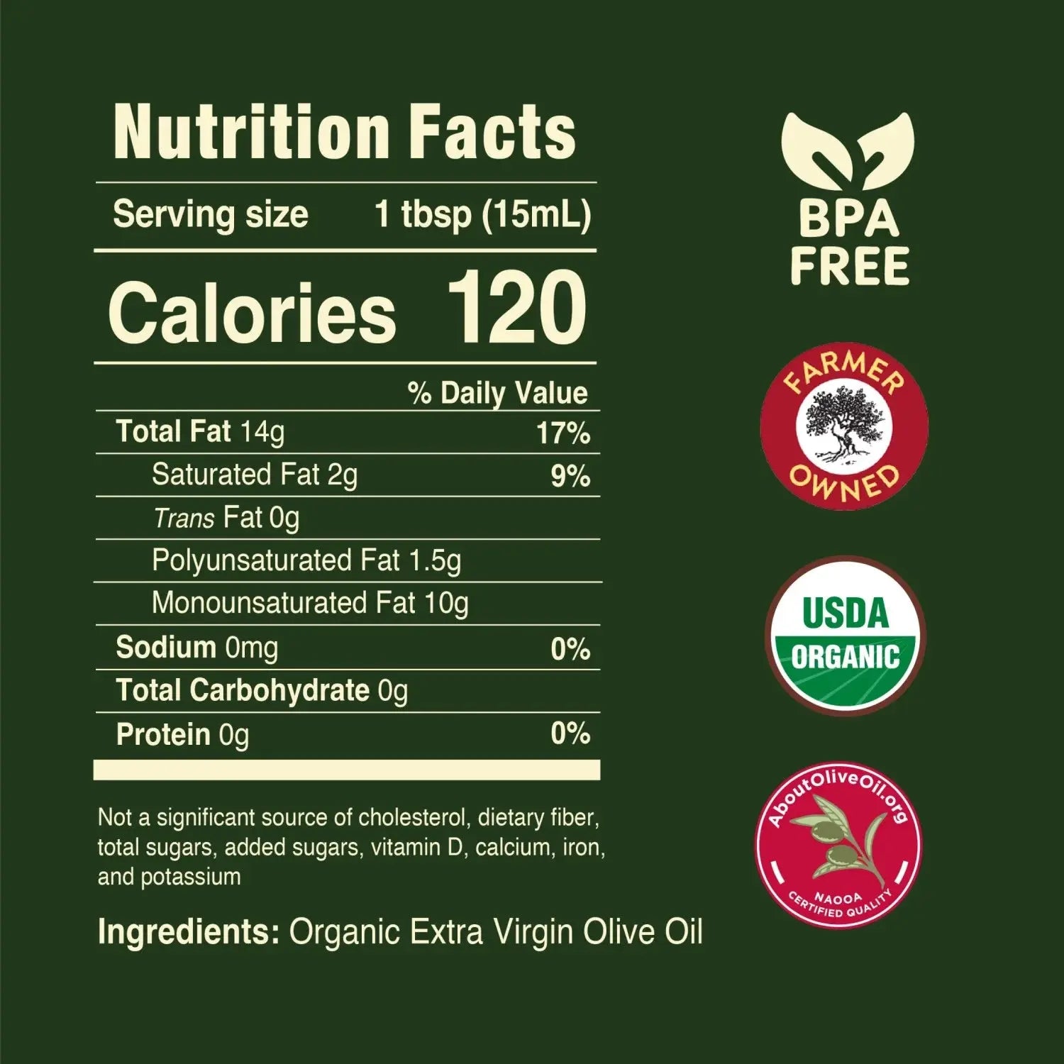 Organic Robust Extra Virgin Olive Oil - 16 Fl Oz