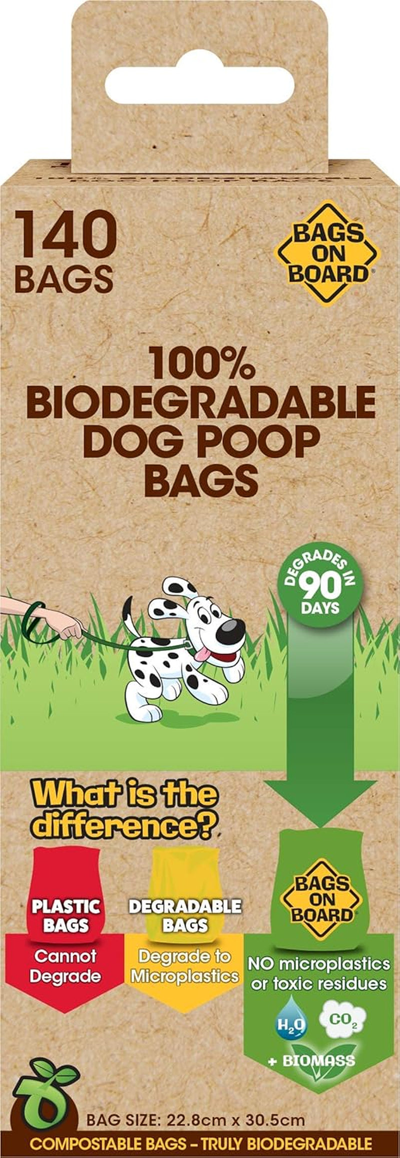100% Biodegradable & Compostable Dog Poo Bags