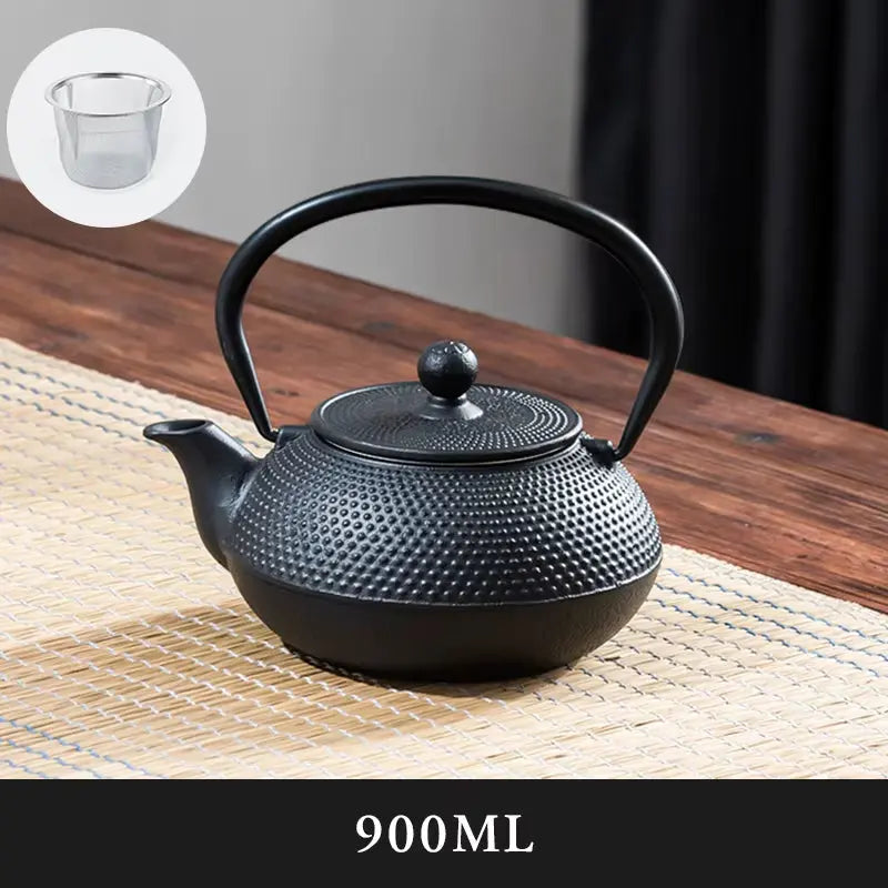 Cast Iron Tea Kettle Overstove Tea Kettle Filter Tea Kettle Chinese Kung Fu Open Fire Boiling Water Teapot Tea Set