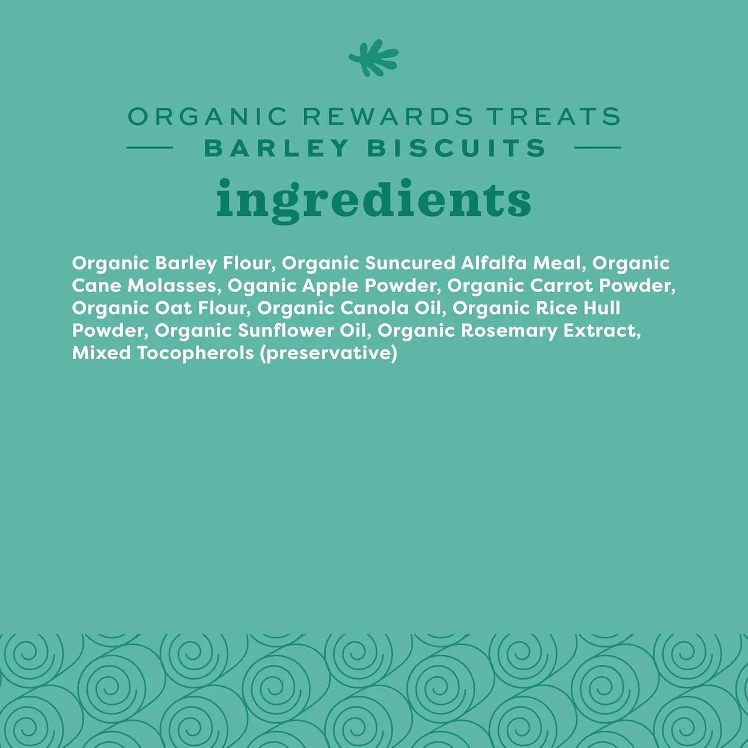Organic Barley Biscuits, Rabbit & Guinea Pig Treats, Organic Hamster & Bunny Treats with Barley, Apple & Carrot, Made in USA, Small Pet Supplies, 2.65 Oz Bag