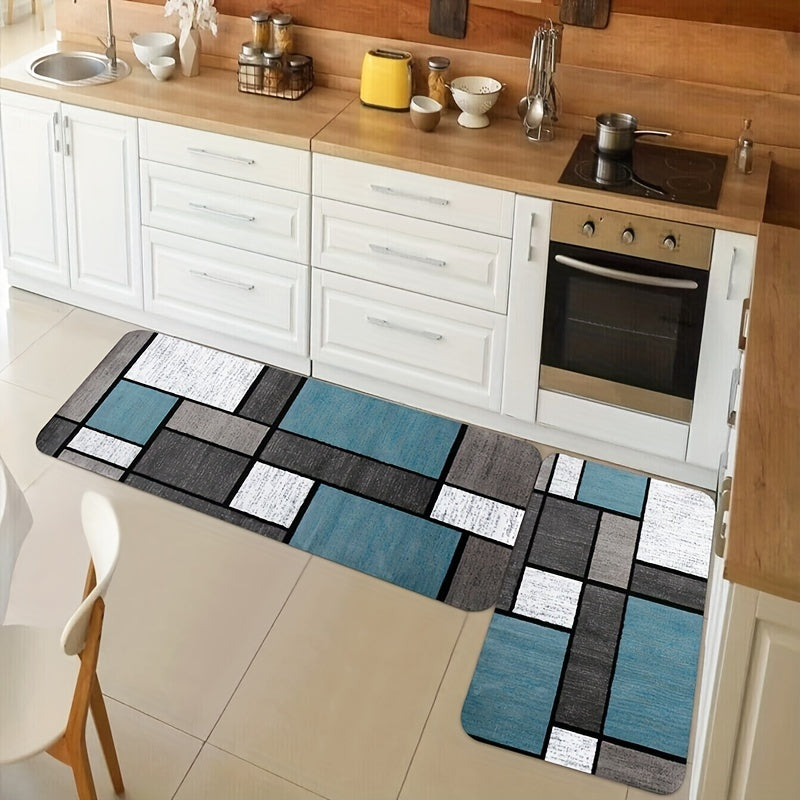 1pc Soft Thickened Kitchen Floor Mat, Non-slip Oil-proof Floor Mat, Waterproof Runner Rug, Dirt-resistant Floor Carpet, Machine Washable, Entrance Doormat, Kitchen Living Room Laundry Bathroom Water-absorbing Floor Mat, Room Chef's Market