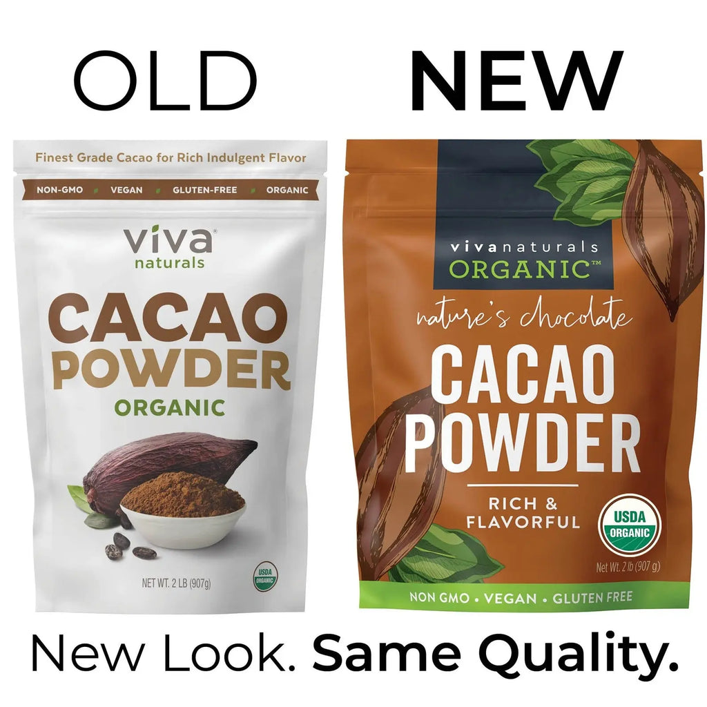 Organic Cacao Powder, 2Lb - Unsweetened Cocoa Powder with Rich Dark Chocolate...
