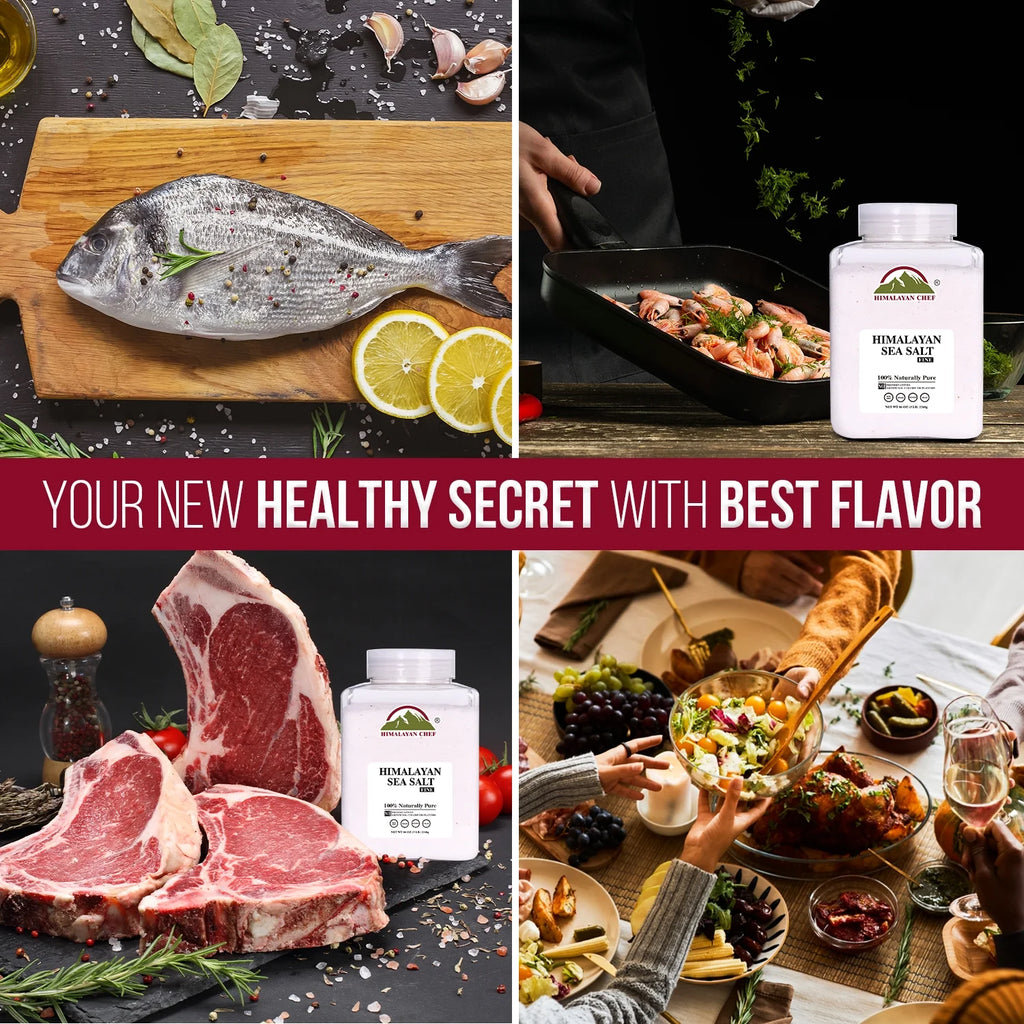 Sea Salt Fine Grain, 5 Lbs | Rich Minerals, 100% Natural and Unrefined Sea Salt Fine Organic Minerals