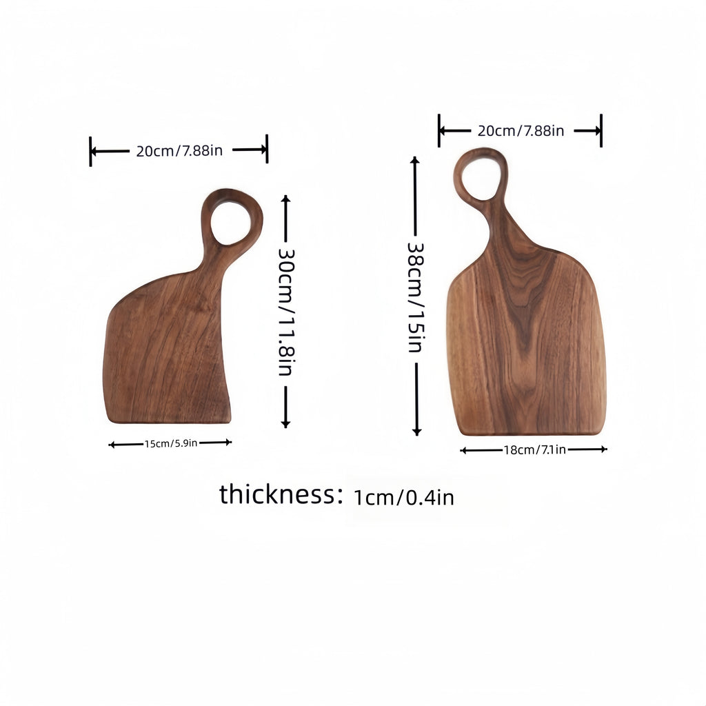 Set of 2 Walnut Wood Cutting Boards - Premium Handcrafted Kitchen Chopping Boards for Food Prep, Eco-Friendly, Food-Safe Log Material, Ideal for Couples & Home Chefs Chef's Market