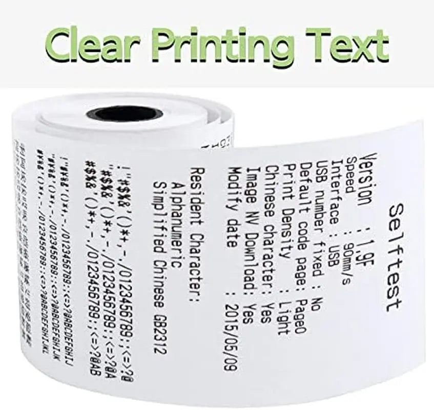 3 1/8 X230 Thermal Paper Rolls POS Cash Register Thermal Receipt Printer Paper, Pack of 10