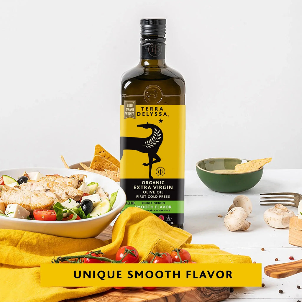 Organic Extra Virgin Olive Oil, 34 Fl. Oz. Glass