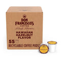 Hawaiian Hazelnut Flavored Coffee Pods, 55 Count, Medium Roast, Compatible with Keurig Brewers
