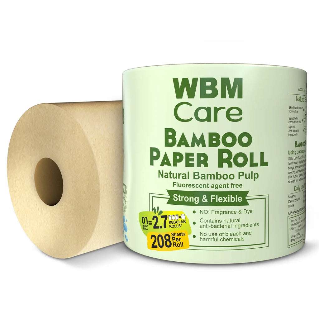 Bamboo Toilet Paper, 3-Ply, Tree-Free, 20 Rolls, 4160 Sheets