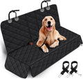 Premium Waterproof Dog Car Seat Cover - Non-Slip Back Seat Protector for Pets, Fits Most Cars, Trucks, and SUVs - Black