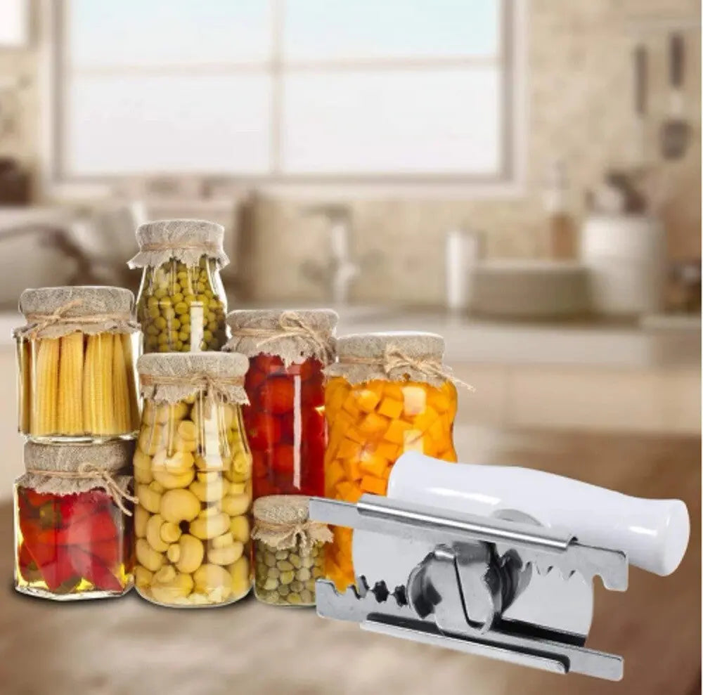 Adjustable Jar Opener Tool – Stainless Steel Lid & Bottle Cap Remover Grip