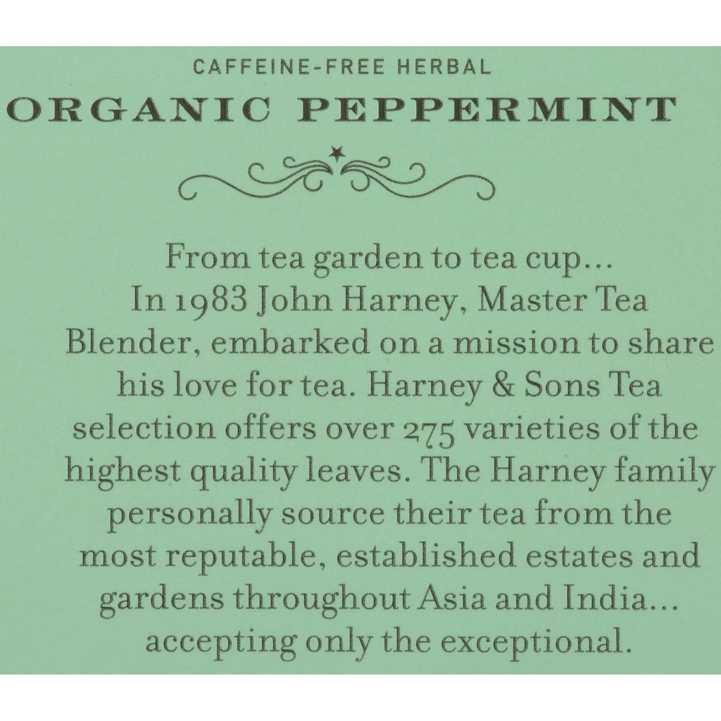 , Organic Peppermint Herbal Tea Bags, Caffeine Free, 1.76 Oz, 50 Count